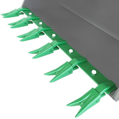 46" Bucket Tooth Bar for Tractor Loader 6 Shank Clamp On, Black - color: Green