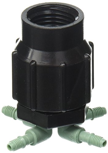 3-Pack Orbit 69025 Drip System 4-Port Watering Manifold for 1/4 Inch Tube - Efficient Garden Irrigation