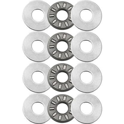 4 Sets NTA411+2TRA, Thrust Needle Roller Bearings, ID 1/4", OD 11/16" - size: NTA411+2TRA