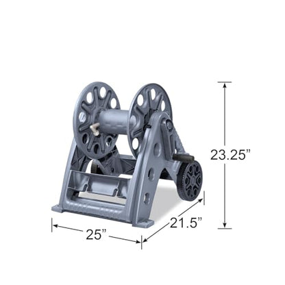 Liberty Basics 514-G Two Wheel Resin Hose Cart, Gray