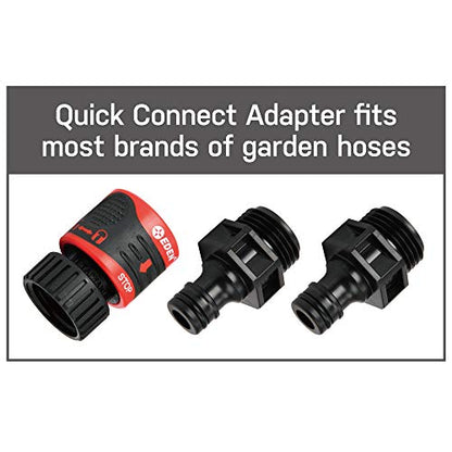 Eden 94123 4-Pattern Adjustable Mobile Rotary Gear Drive Sprinkler W/Quick Connect Starter Set, 360 Degree Coverage - style: Original Design
