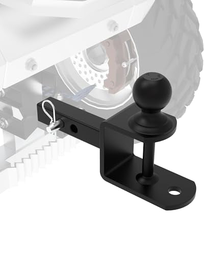 TOPICK 1-1/4" ATV/UTV Trailer Hitch，3-in-1 Hitch Towing Ball Mounts