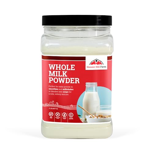 Hoosier Hill Farm Whole Milk Powder, 2LB (Pack of 1) - size: 32 Count (Pack of 1)