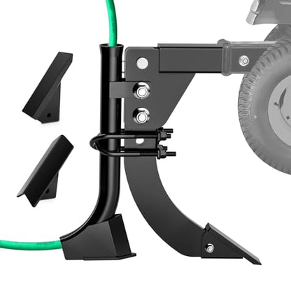 Pipelayer Attachment and 3 Point Trencher Ripper Attachment, Fits 3-Point Lawn Tractor ATV UTV, Hitch Mounted Ripper with Light Flexible Pipe Laying Tool