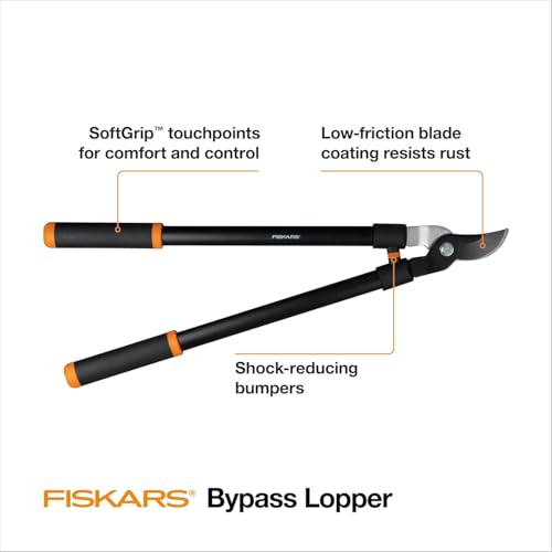Fiskars 28” Garden Bypass Loppers, Tree Trimmer with 1.5" Cut Capacity - style: 28" Standard Bypass