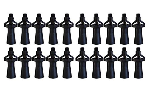 Eductor Nozzle - BSPT Fluid Mixing Eductors - Glass Reinforced Polypropylene - Minimal Maintenance and Clog Resistant Tank Mixing Agitation Nozzles - 1/4 inch (20 Count) - size: 1/4"BSPT, style: 20 Count