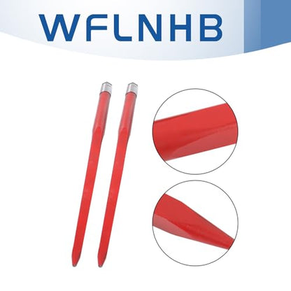 WFLNHB 2Pcs Hay Bale Spear 49 4500 lbs Capacity Spike Fork