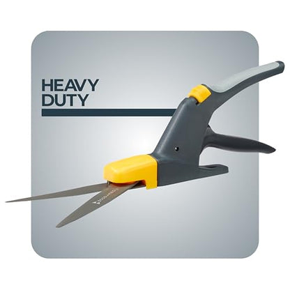 Woodland Tools Heavy Duty Rotating Grass Shears – 180 Degree Pivoting Head, Non Stick Steel Blades, Ergonomic Grip, Manual Grass Clippers for Trimming Around Beds, Walkways, and Edges - style: Heavy Duty Rotating Grass Shears