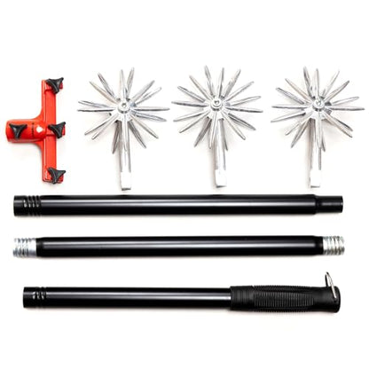 Garden Rotary Adjustable Cultivator Hand Tiller Tool for Aerating Planting