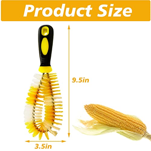 Corn Silk Brush Remover Corn Silk Remover Brush Silking Silker Remove Fruit and Vegetable Cleaning with Handle for Carrots, Potatoes