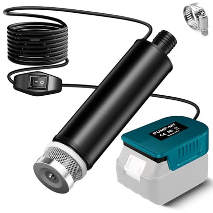 Water Pump for Makita 18V Battery,500GPH Submersible Pump/Dirty Water/Suction/Flat Water,for Pool,Garden Irrigation,Car Wash,Puddle,Camping,Cellar(No Battery) - style: for Makita