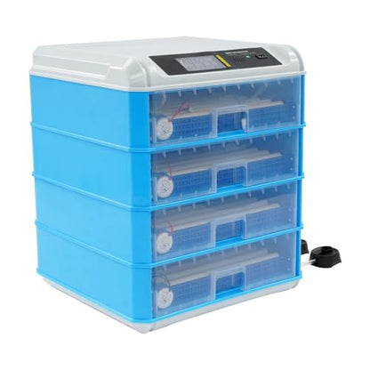 Egg Incubator 200-240 Digital Poultry Hatcher Machine 110V 80W Automatic Egg Incubator with Automatic Egg Turning & Temperature Control, Incubator for Chicken Duck Goose Quail Bird Hatching