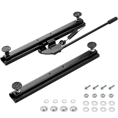 Universal Seat Slider Kit for Go Kart Bucket Seats - color: Black