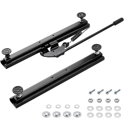 Universal Seat Slider Kit for Go Kart Bucket Seats - color: Black