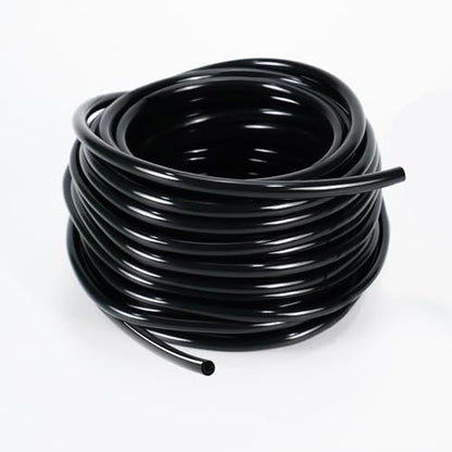 1/4 Inch Irrigation Tubing, 50ft Flexible Drip Tubing Roll, Black