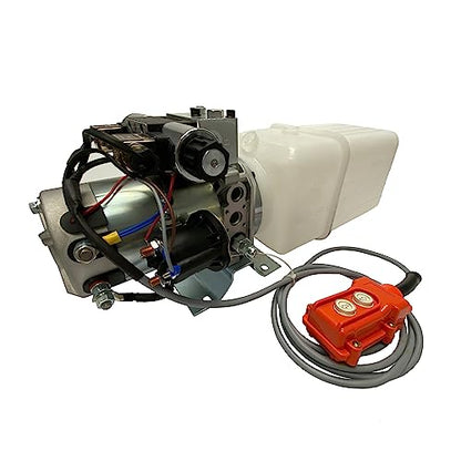 Magister Hydraulic Pump, 12V DC Double Acting Power Unit with 12 quarts Plastic Reservoir Max Pressure 2600 - color: Double Acting, size: 12 QTs