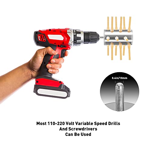 18-Finger Drill Chicken Plucker Attachment for Chicken Quail Pigeon