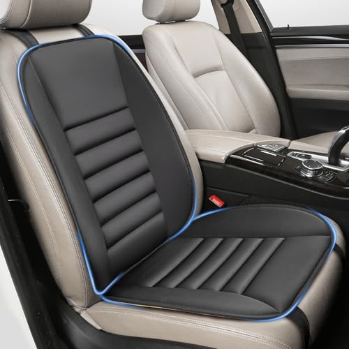 Car Seat Cushion with Back Support Pillow, 1.2'' Memory Foam, Black - size: X-Large