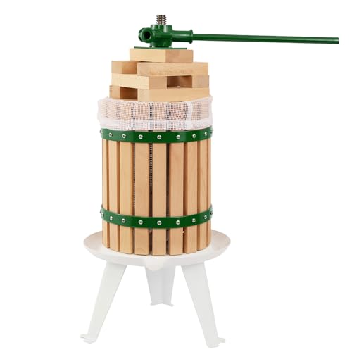 CAELUM Fruit Wine Press 1.6 Gallon, Manual Cider Maker for Kitchen Green - color: Green, size: 1.6 Gallon