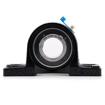 XIKE 2 Pcs UCP207 Bore 35mm Pillow Block Mounted Ball Bearings - size: UCP207 Bore 1-3/8"