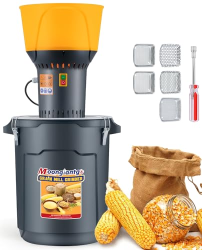 Moogiantgo Grain Mill Grinder 13.2Gal Electric Corn Grinder 1300W Feed Mill - size: 50L