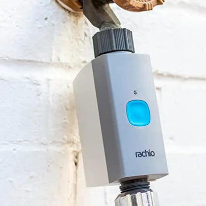Rachio Smart Hose Timer: App-Controlled Faucet Timer. 1 Valve + 1 WiFi Hub - size: Smart Hose Timer (1 Valve, 1 WiFi Hub)