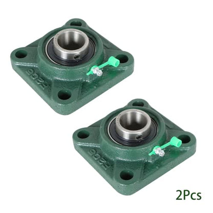 2Pcs UCF205-16 Pillow Block Bearings 1 Inch Bore Square Flange Mounted Pillow Block Bearing 4 Bolt, Self Alignment