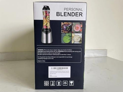 La Reveuse Personal Size Blender for Shakes and Smoothies, 2 Cups, Silver - color: Silver