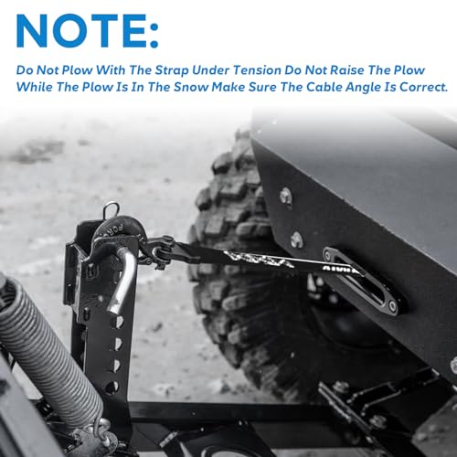 64in Plow Strap Fit with ATV and UTV Winch Heavy Duty
