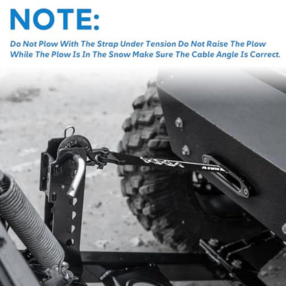 64in Plow Strap Fit with ATV and UTV Winch Heavy Duty
