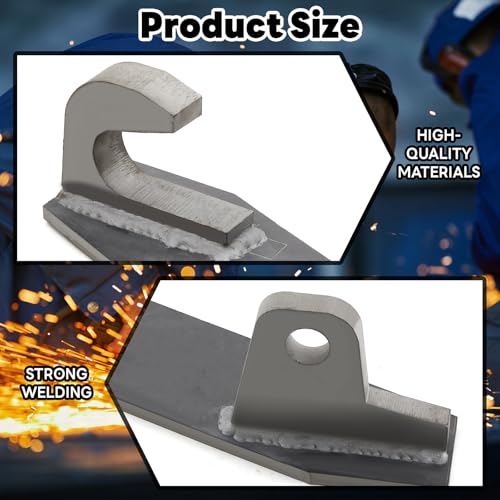 Blulu 1 Pair Compatible with John Deere Loaders Weldable Paintable Steel