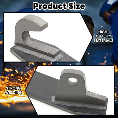 Blulu 1 Pair Compatible with John Deere Loaders Weldable Paintable Steel
