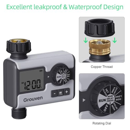 Garden Sprinkler Water Timer Manual Automatic System Irrigation1 Outlet - style: 1 outlet
