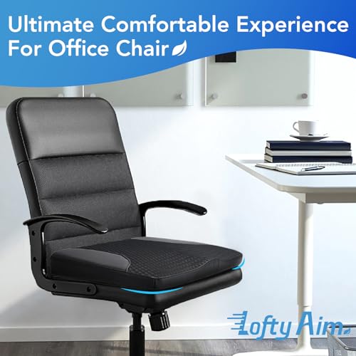 Lofty Aim Car Seat Cushion, Car Seat Pillow, Automotive Cushion - color: Black