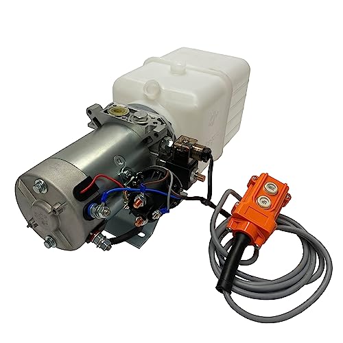 Magister Hydraulic Pump 12V DC Single Acting Power Unit with 8 Quart Plastic reservoir Max Pressure 2600 - color: Single Acting, size: 8 QTs
