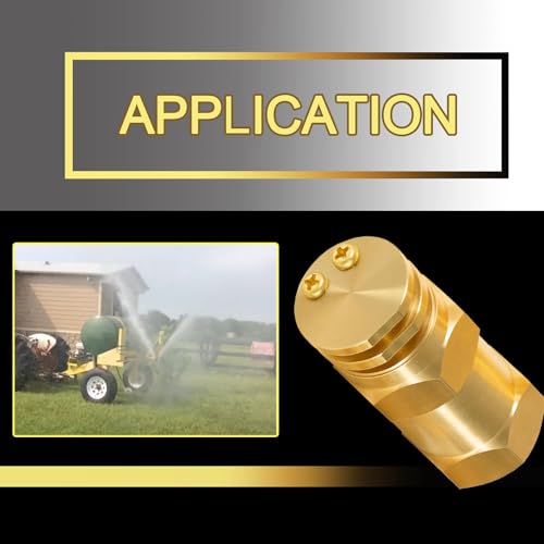 YMT Boomless Sprayer Nozzle 6542-1 Boomless Spray Nozzle 1/2" FPT #20 Orifices 5.9 GPM 40 PSI (90° & 180° Caps Included) - style: 6542-1 Spray Nozzle#20 5.9 GPM