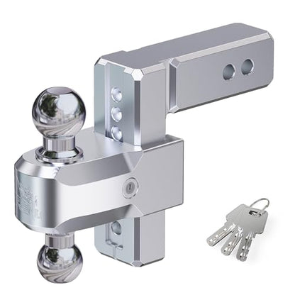 RENO Trailer Hitch (2.5" Receiver) - 6" Drop/Rise Adjustable Trailer Hitch - size: 2.5" Receiver x 6" Drop/Rise