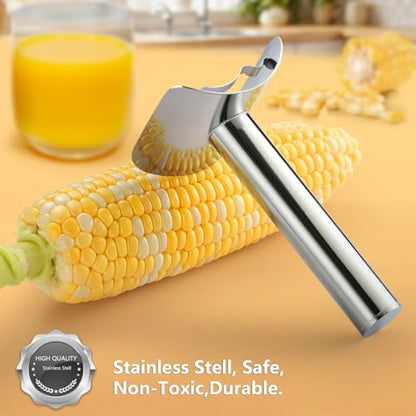 Corn Peeler Stainless steel Corn Cob Stripper Remover Corn Tool Corn Thresher from the Cob, Removes Corn Kernels From Corn Cobs In Seconds, Kitchen Gadget