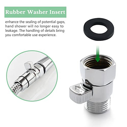 APLusee G 1/2 Water Flow Shut off Valve for Bathroom Shower Head, Chrome - color: Chrome