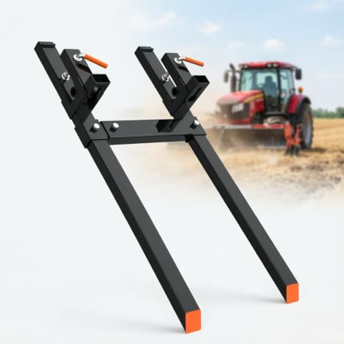 Jojoka 60" Clamp-on Pallet Forks with Stabilizer Bar, 4000 Lb Load Capacity - size: 60" - 4000 lbs
