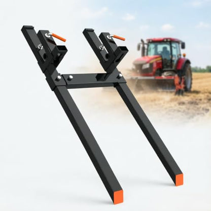 Jojoka 60" Clamp-on Pallet Forks with Stabilizer Bar, 4000 Lb Load Capacity - size: 60" - 4000 lbs