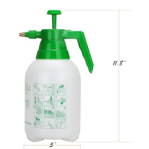 MRPAPA 2 Pack Garden Pressure Sprayer, 1/2 Gallon Handheld Sprayer - color: 2L-Green-2PCS