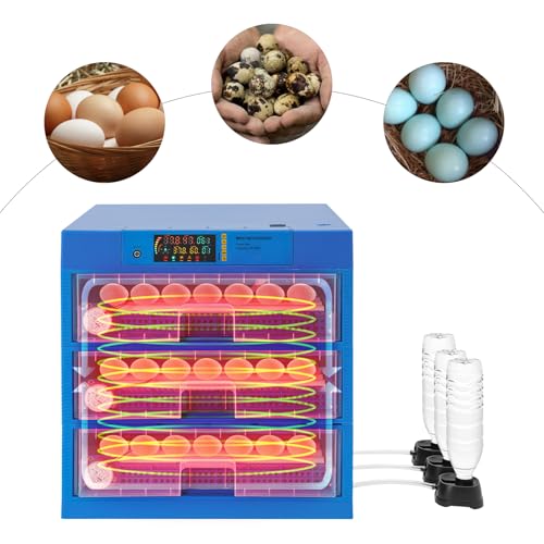 Incubators For Hatching Eggs, 192 Egg Hatching Incubator Automatic Chicken Incubators Egg Incubator With Automatic Turner And Automatic Humidity - size: 192 eggs