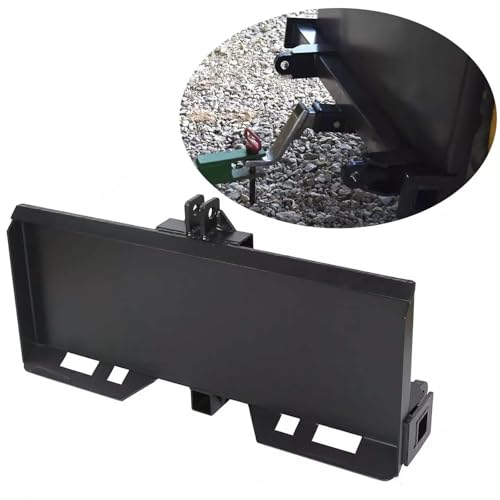 GarveeLife Skid Steer 3 Point Attachment Adapter Skid Steer Trailer Hitch Front Loader Case, Replacement for Front Loader Case