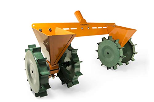 Varomorus Corn Beans Vegetable Metal Seeder 2-Row Manual Onion Radish Beets (2-Row) - size: 2-ROW