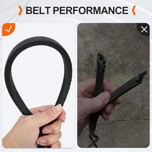 954-04060C Deck Belt for Troy Bilt Pony 42 Inch Mower 954-04060B 954-04060 754-04060B Cub Cadet LTX1040 LTX1042 Craftsman T110 T1000 T1200 T1400 MTD Gold 42” Riding Mower Parts (1/2" x 96.5")