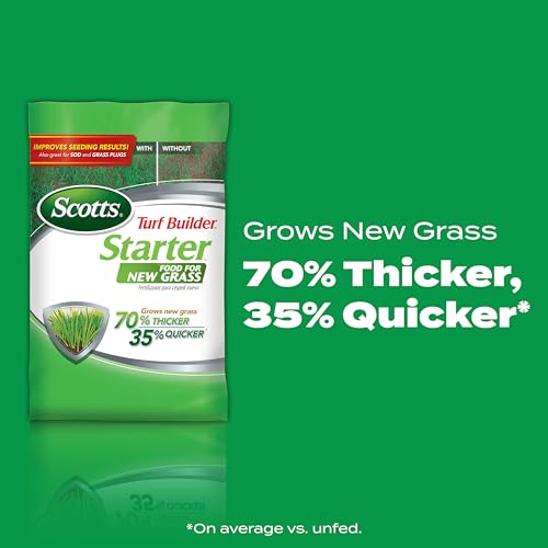 Scotts Turf Builder Starter Food for New Grass, 15 lbs. (2-Pack) - size: 5,000 sq. ft. (2-Pack), style: Standard
