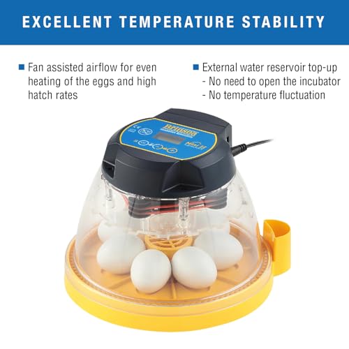 Brinsea Mini II Advance Incubator with Automatic Turner for Hatching 7 Eggs - size: 7 Eggs