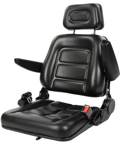 Ergonomic Tractor Seat, Universal Forklift Seat, Lawn Mower Seat | Forklift Compatible