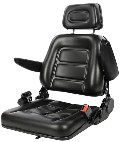 Ergonomic Tractor Seat, Universal Forklift Seat, Lawn Mower Seat | Forklift Compatible